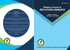 					View Vol. 3 No. 1 (2020): Pakistan Journal of Educational Research
				